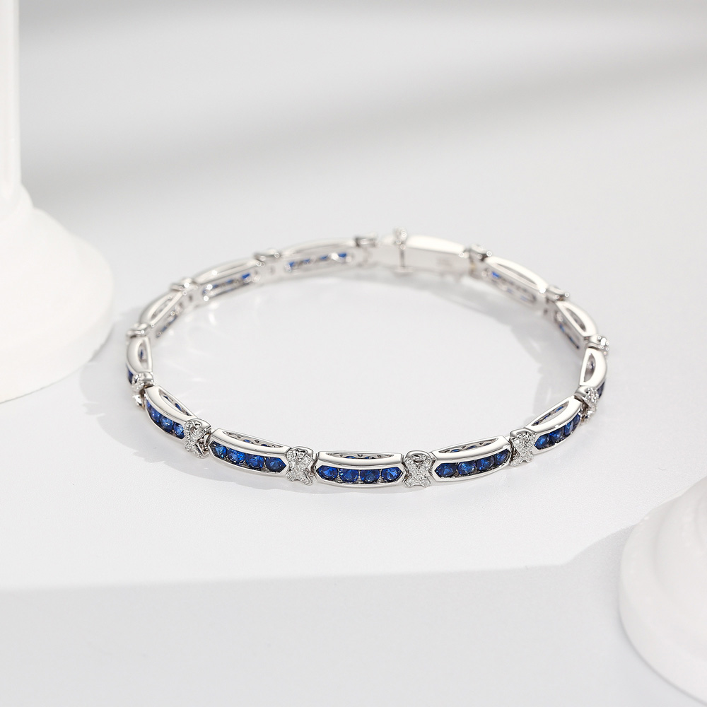 Sassy Collection 18K Gold & Sapphire Bracelet