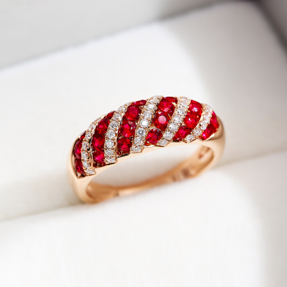 Eternal Affection 18K Gold & Ruby Women's Ring