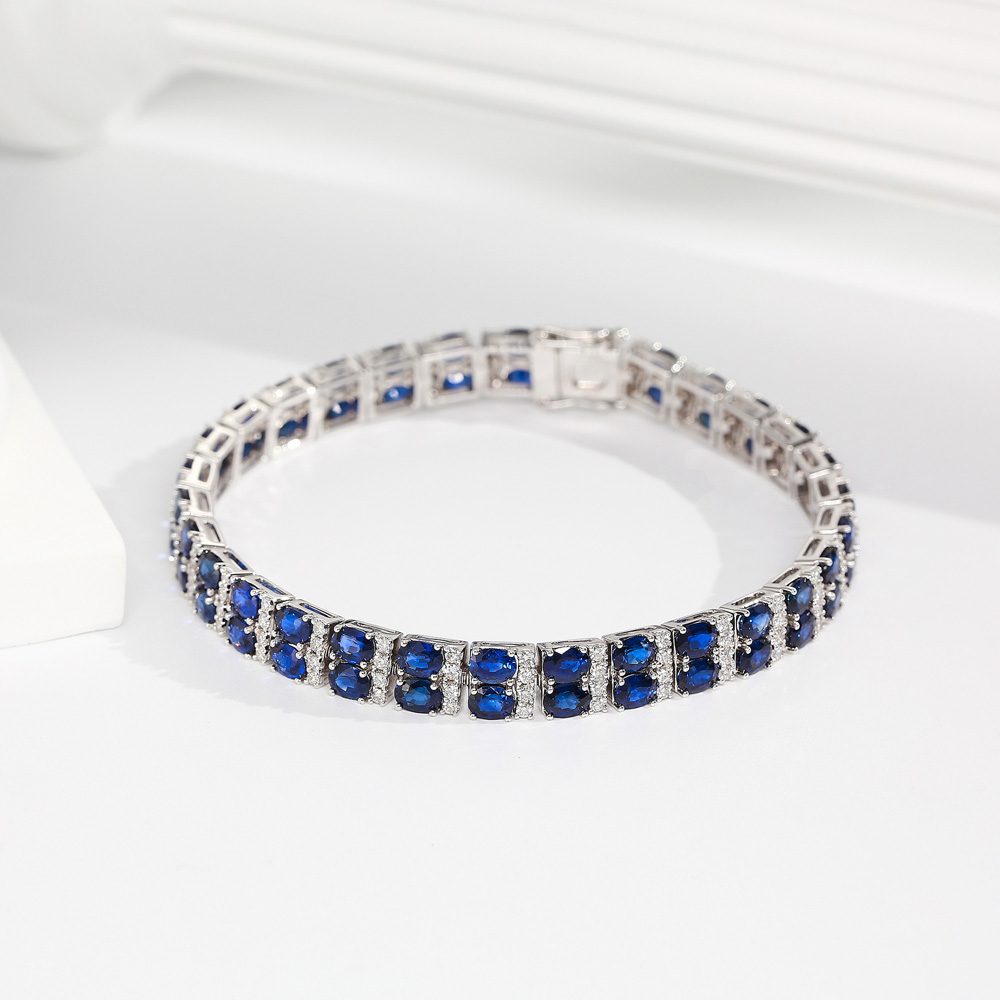 Modern Era Collection 18K Gold & Sapphire Bracelet