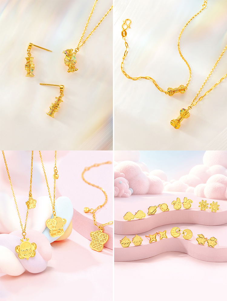《万花筒》系列硬足金饰品