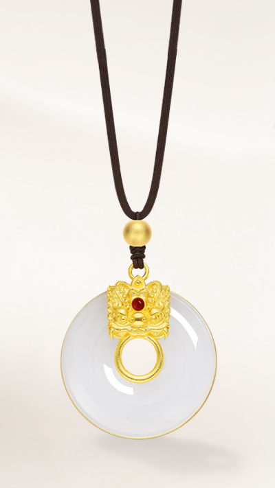 Gold-Inlaid Jade