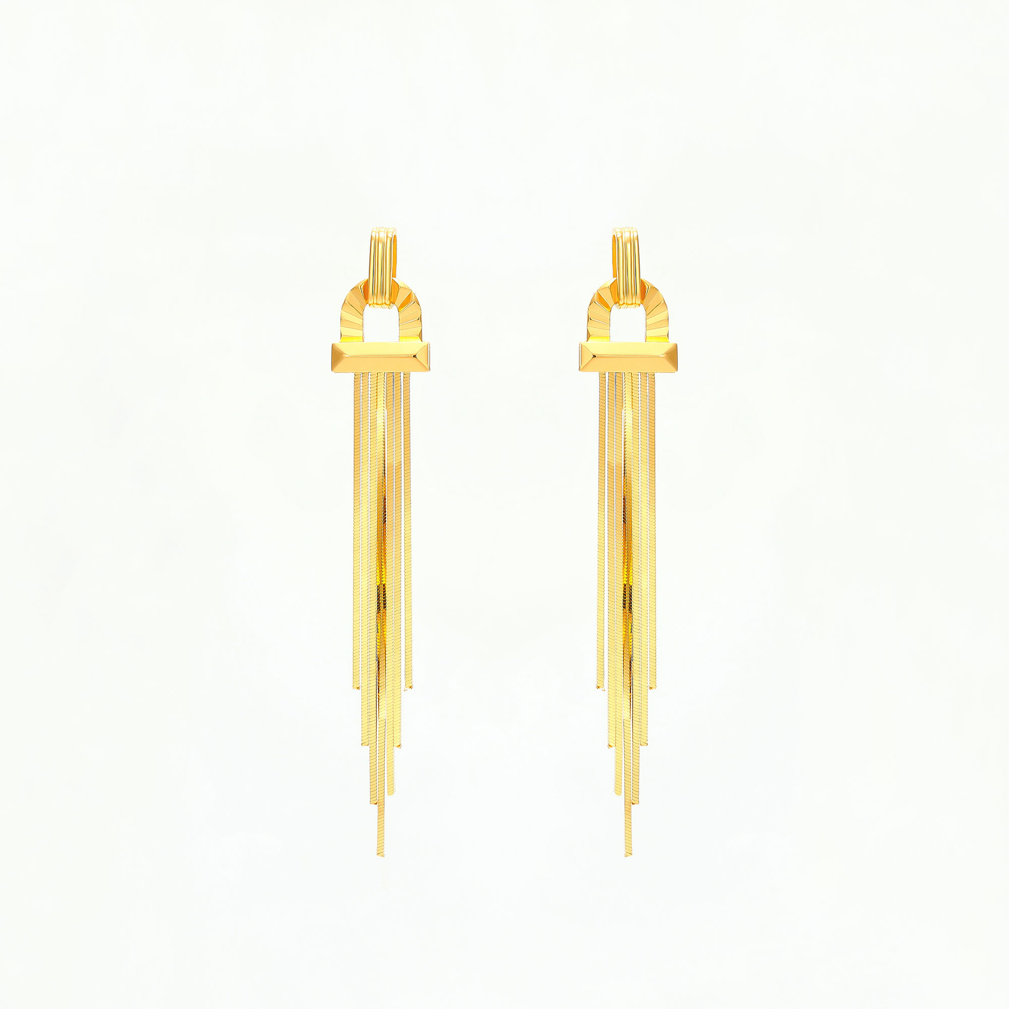 Starry Dream Collection · 5G Gold CNC Tassel Bead Necklace