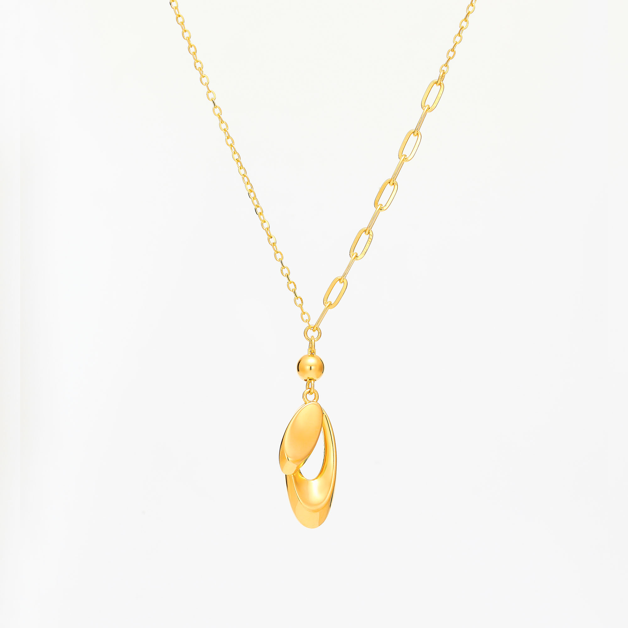 Arc Light Series · 5G Gold Mirror - finish Necklace