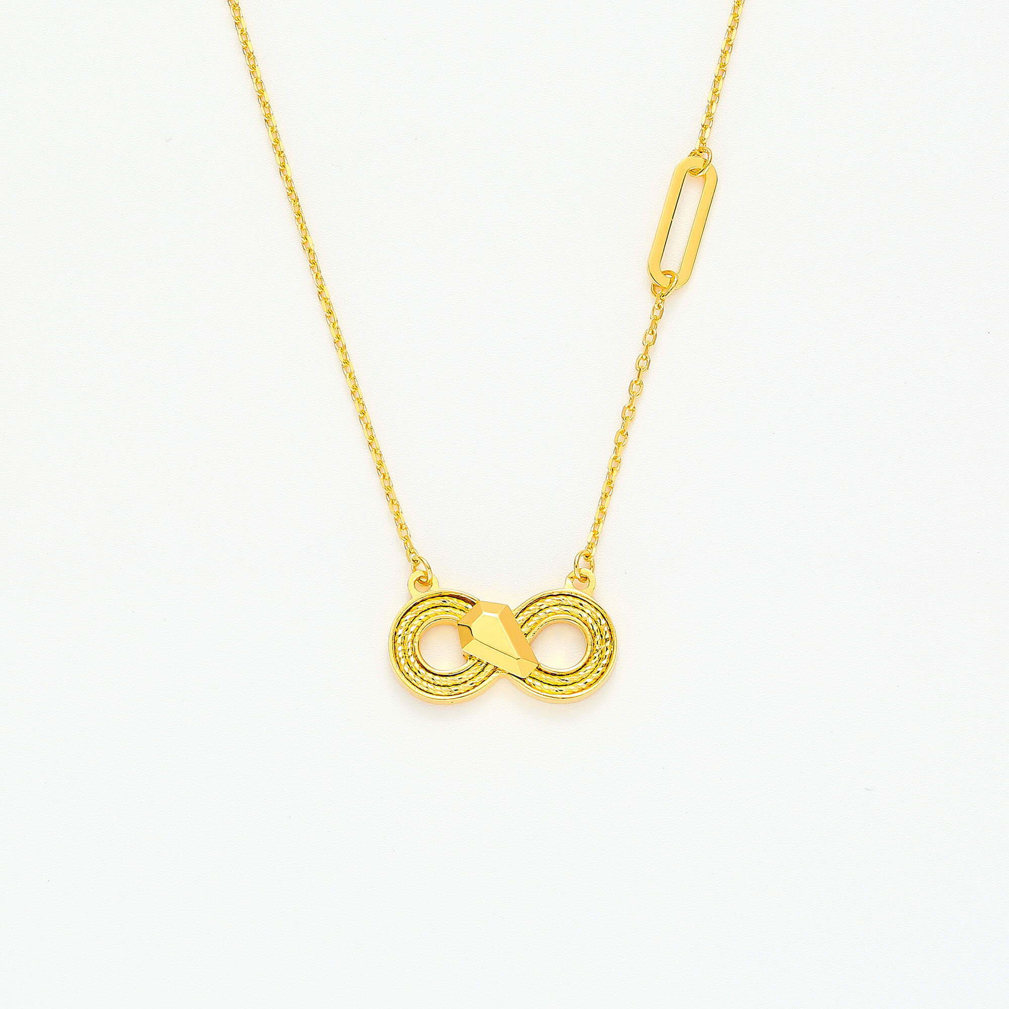Serpentine Glow Series · 5G Gold CNC Filigree Necklace
