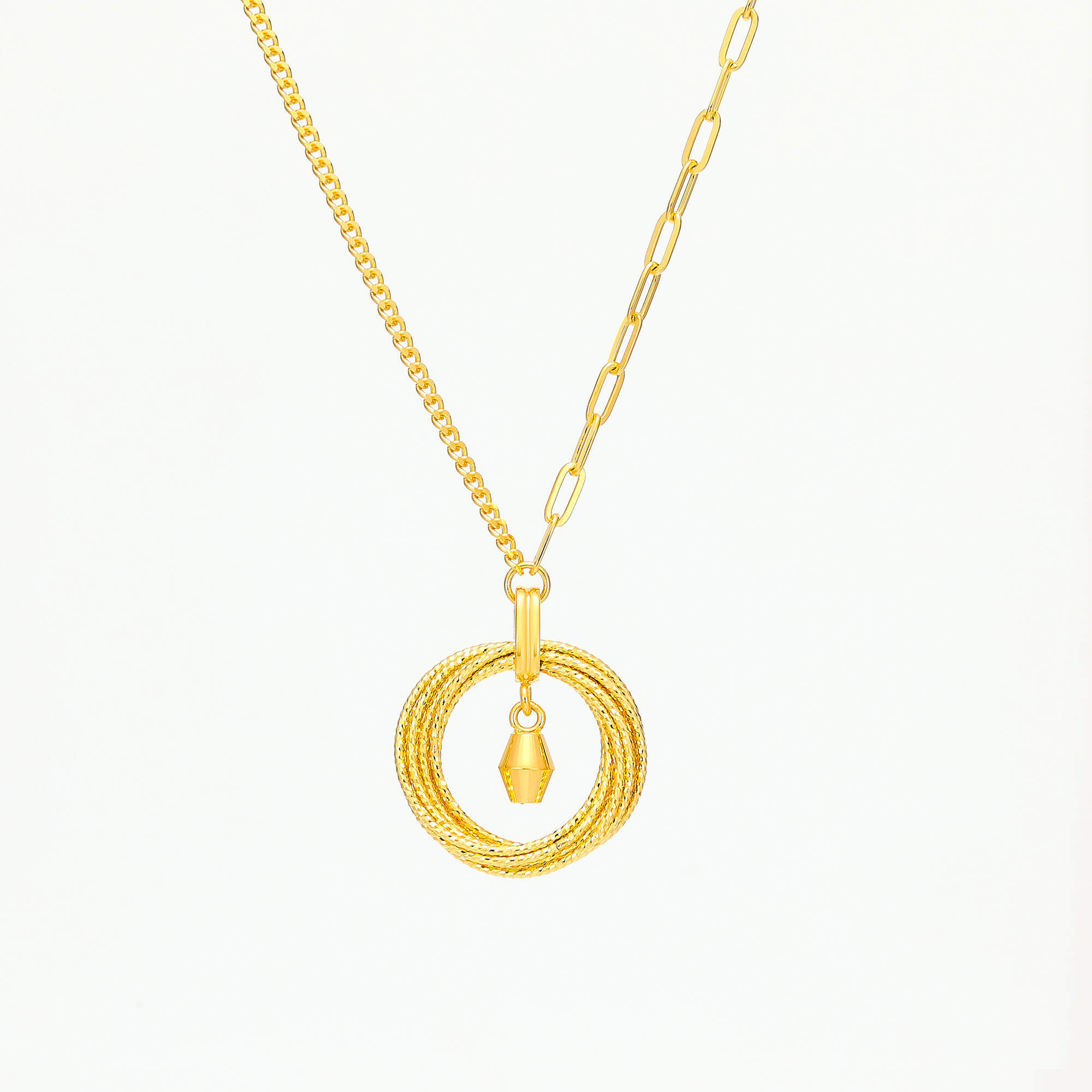 Glow Whisper · 5G Gold Filigree Necklace