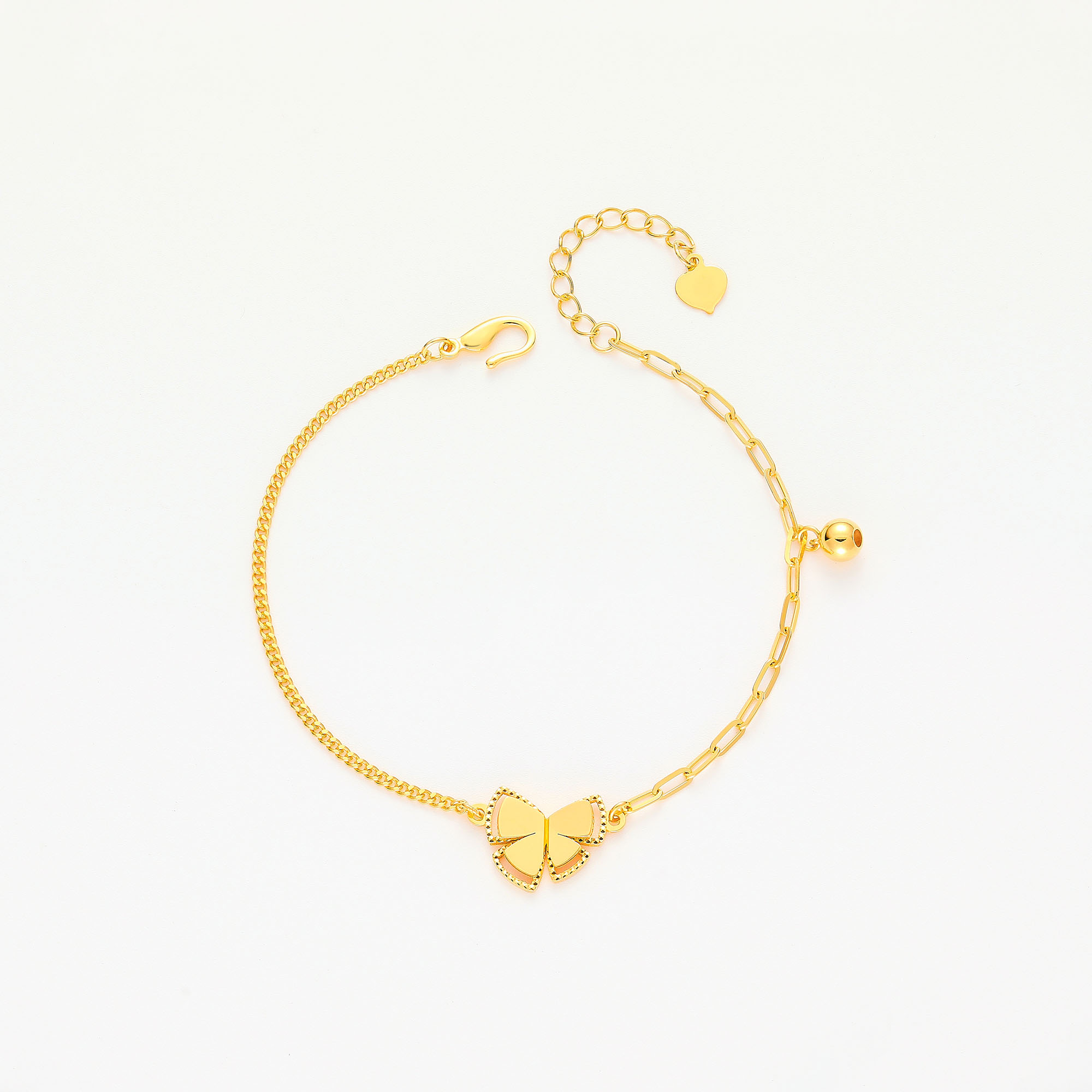 Mirror Light Butterfly Collection · 5G Gold Mirror-finish Butterfly Bracelet