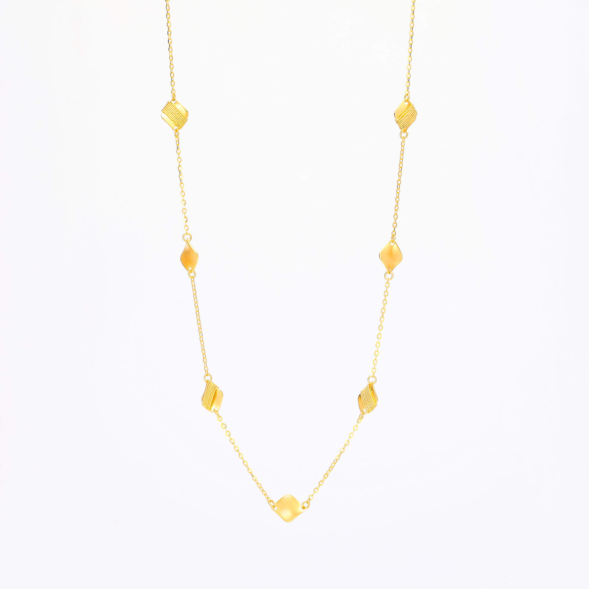 Ripple Shadow Series · 5G Gold Necklace