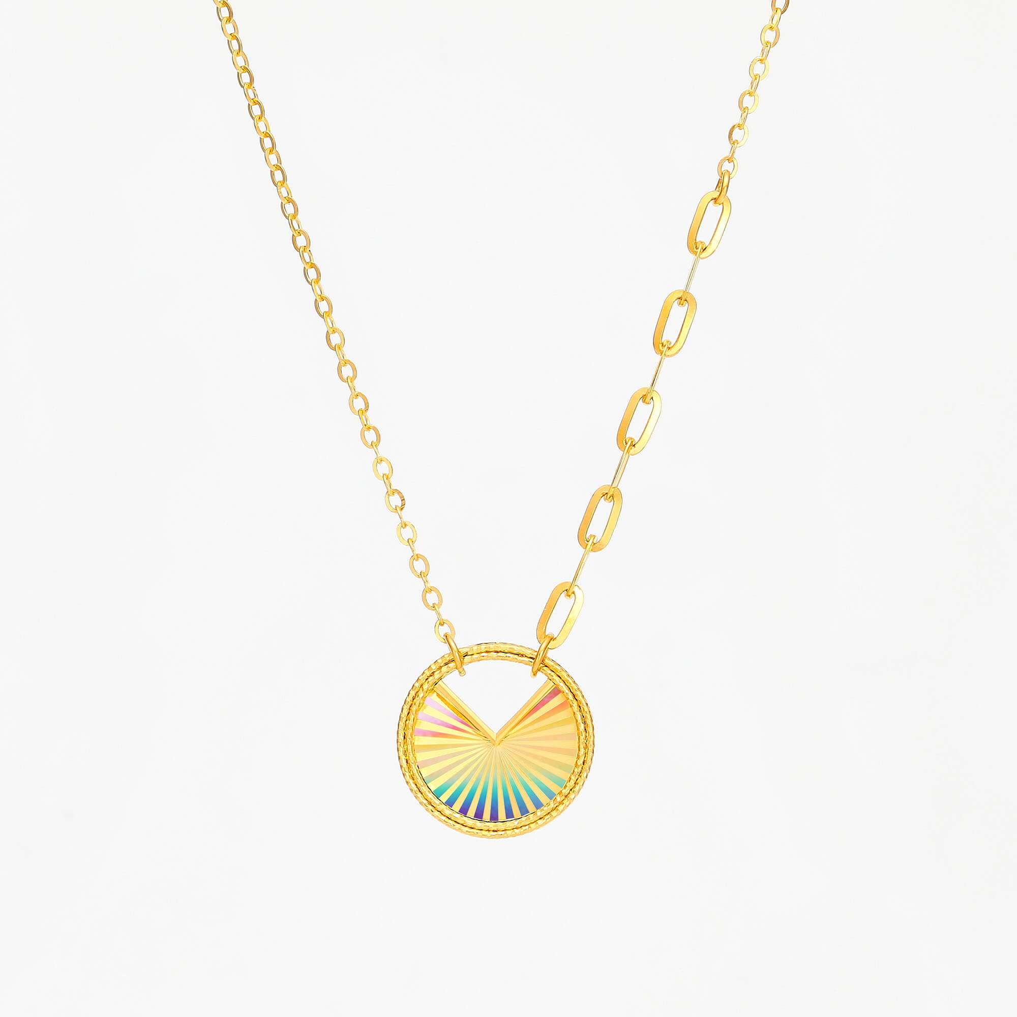 Urban New Chapter · 5G Gold Iridescent Filigree Necklace