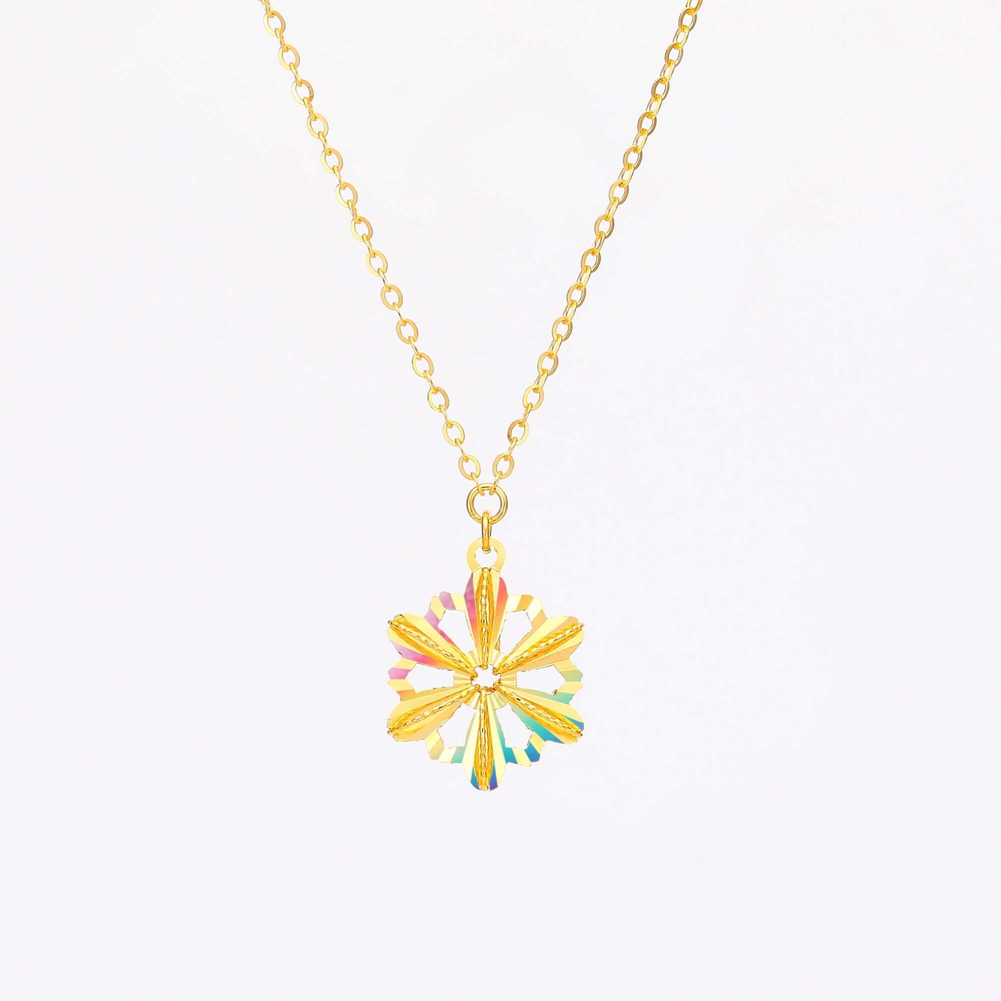 Snow Night Fantasy Collection · 5G Gold Filigree Necklace
