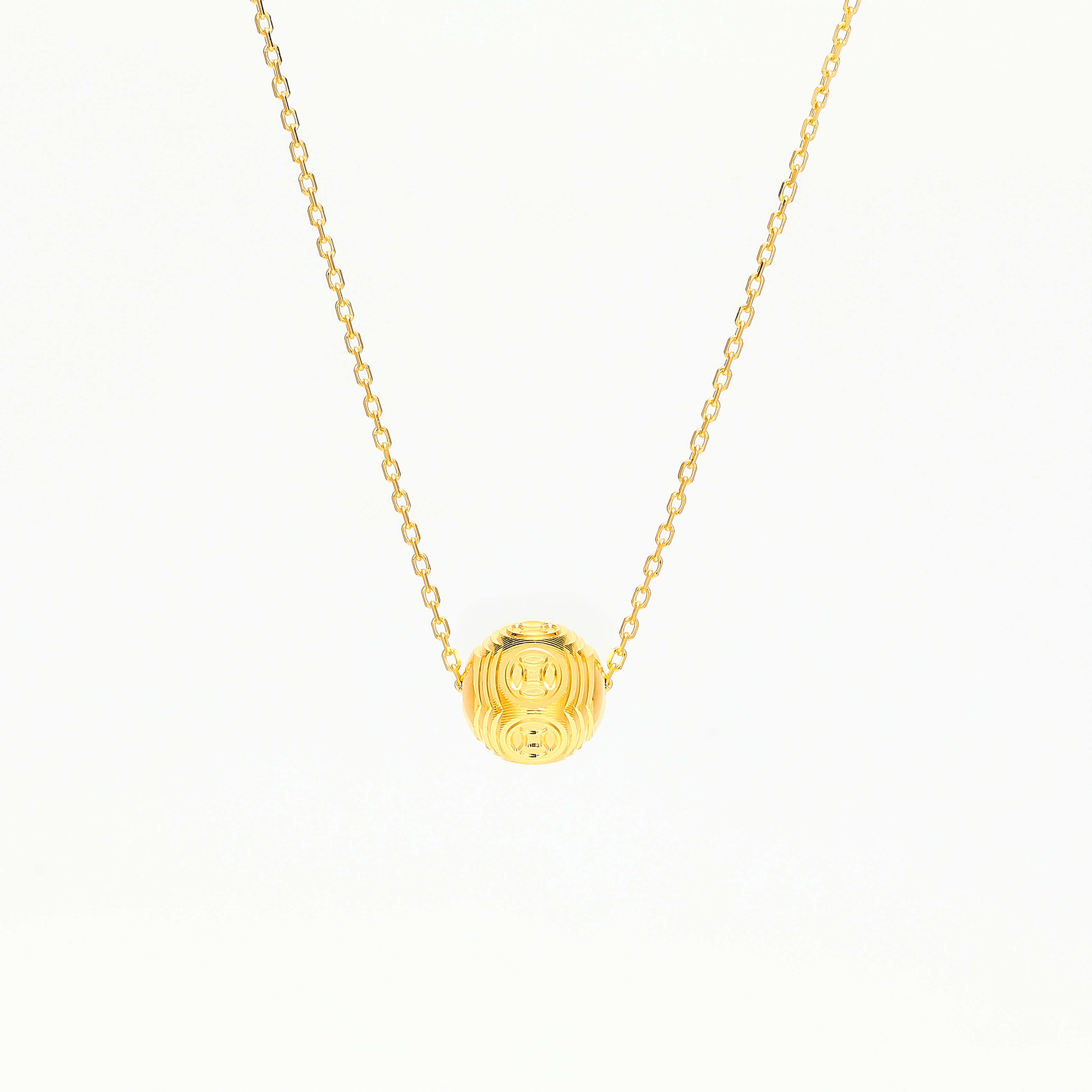 Rolling Wealth · 5G Gold Lucky Bead Necklace