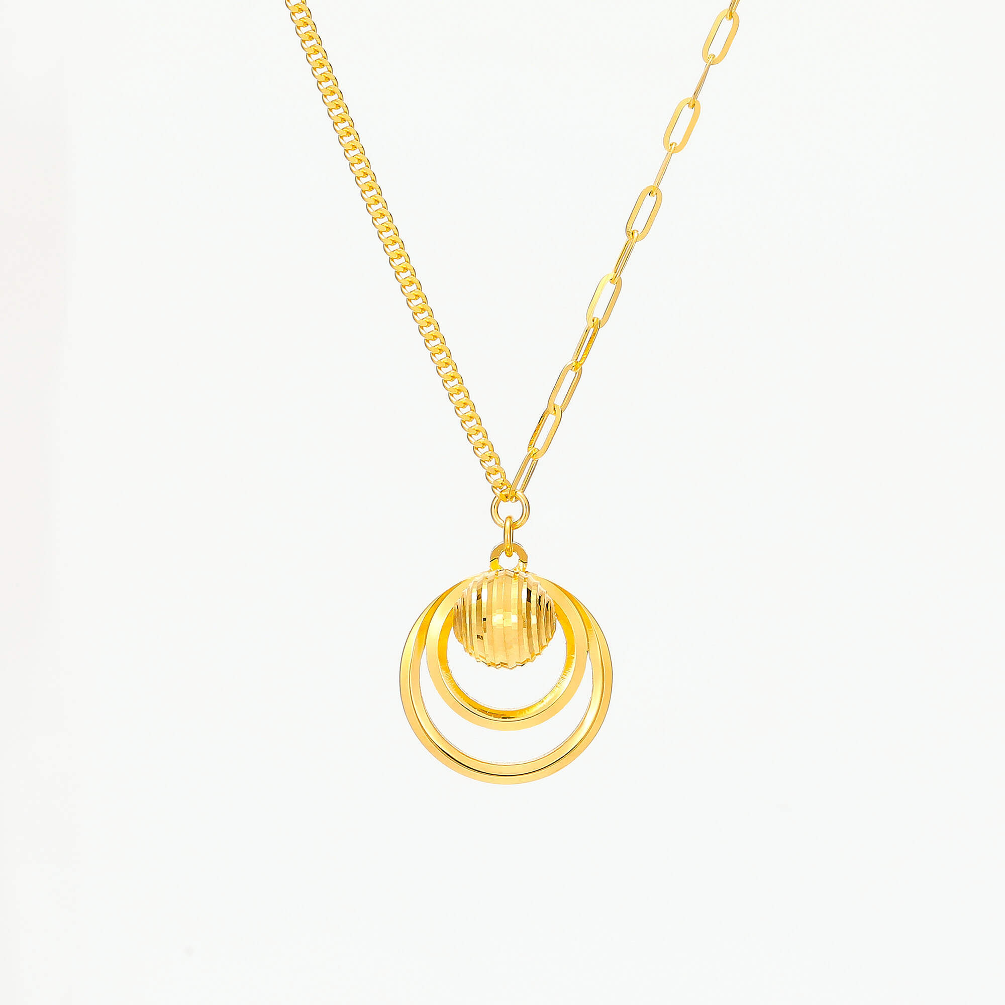 Urban Twin · 5G Gold CNC Necklace