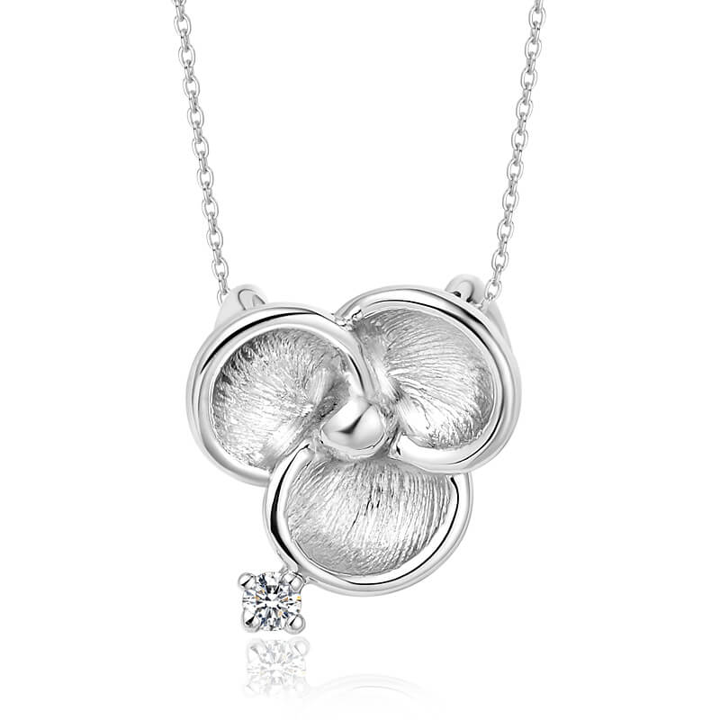 Flower - Blooming Pendant - Pt950 Platinum