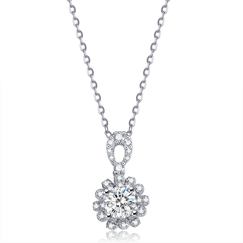  Diamond cluster setting - Sparkling 6 Fiery Love Pendant