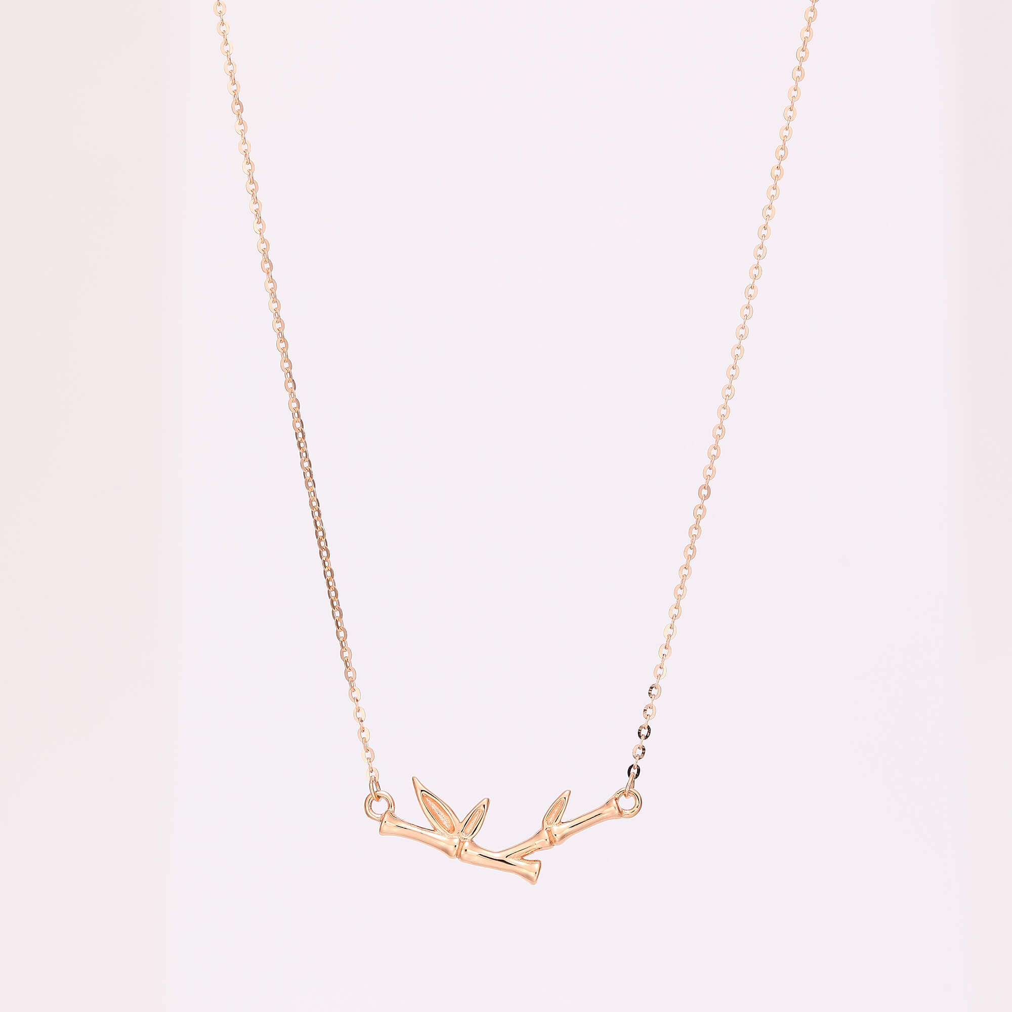 Serene Bamboo Joint K Gold Necklace