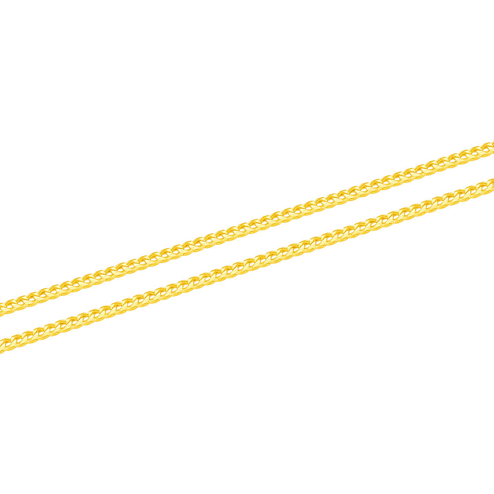 5G黄金-盒仔（八⻆直刀）链