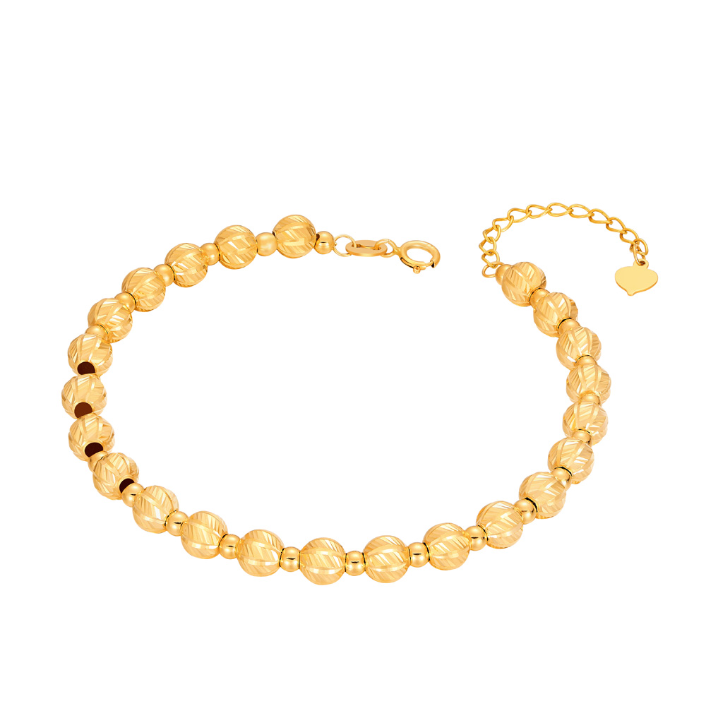 Elegant Glittering Shadow - K Gold Bracelet