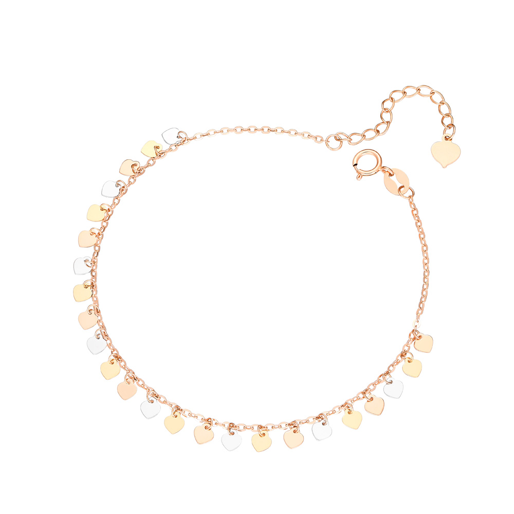  Colorful Heart Glow Collection · K Gold Tricolor Bracelet
