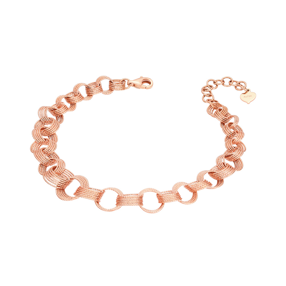 Elegant Silk Charm Collection - K Gold Bracelet