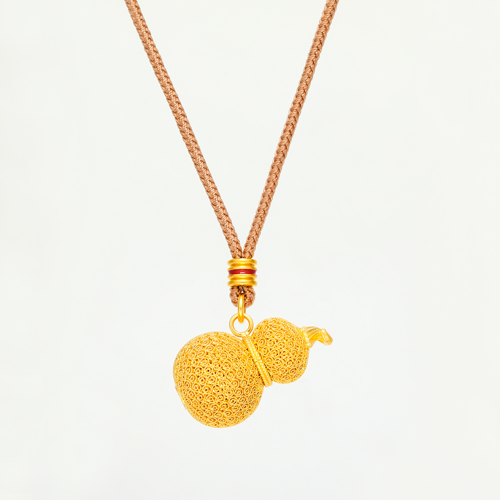 Full Blessings &middot; Traditional Filigree Gourd Pendant
