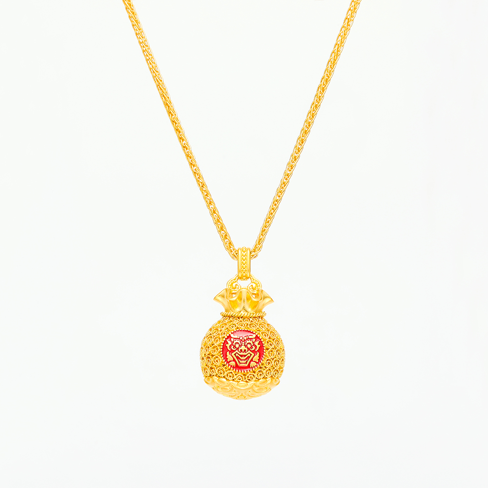 Treasure Bag &middot; Traditional Filigree Money Bag Pendant