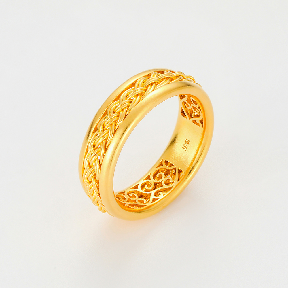 Plentiful Ears &middot; 5G Gold Wheat Ear Ring