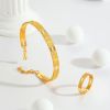 丝叙&middot;摩登 硬足金炫彩车花线套系